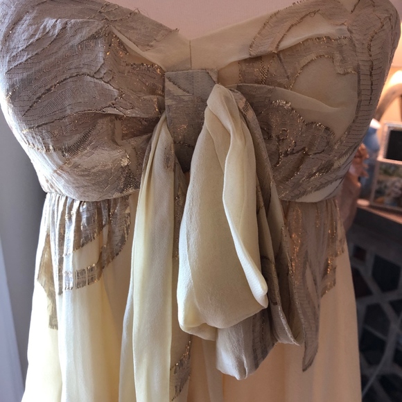 Nicole Miller Collection Silk Strapless Dress-6 - Picture 2 of 4